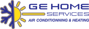A blue and yellow logo for garage door service.