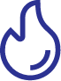 A blue symbol is shown on the side of a black background.